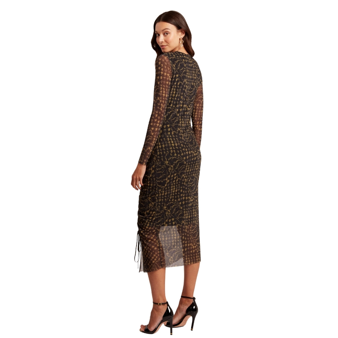 Ted Baker Ruched Mesh Midi Dress With Split 3