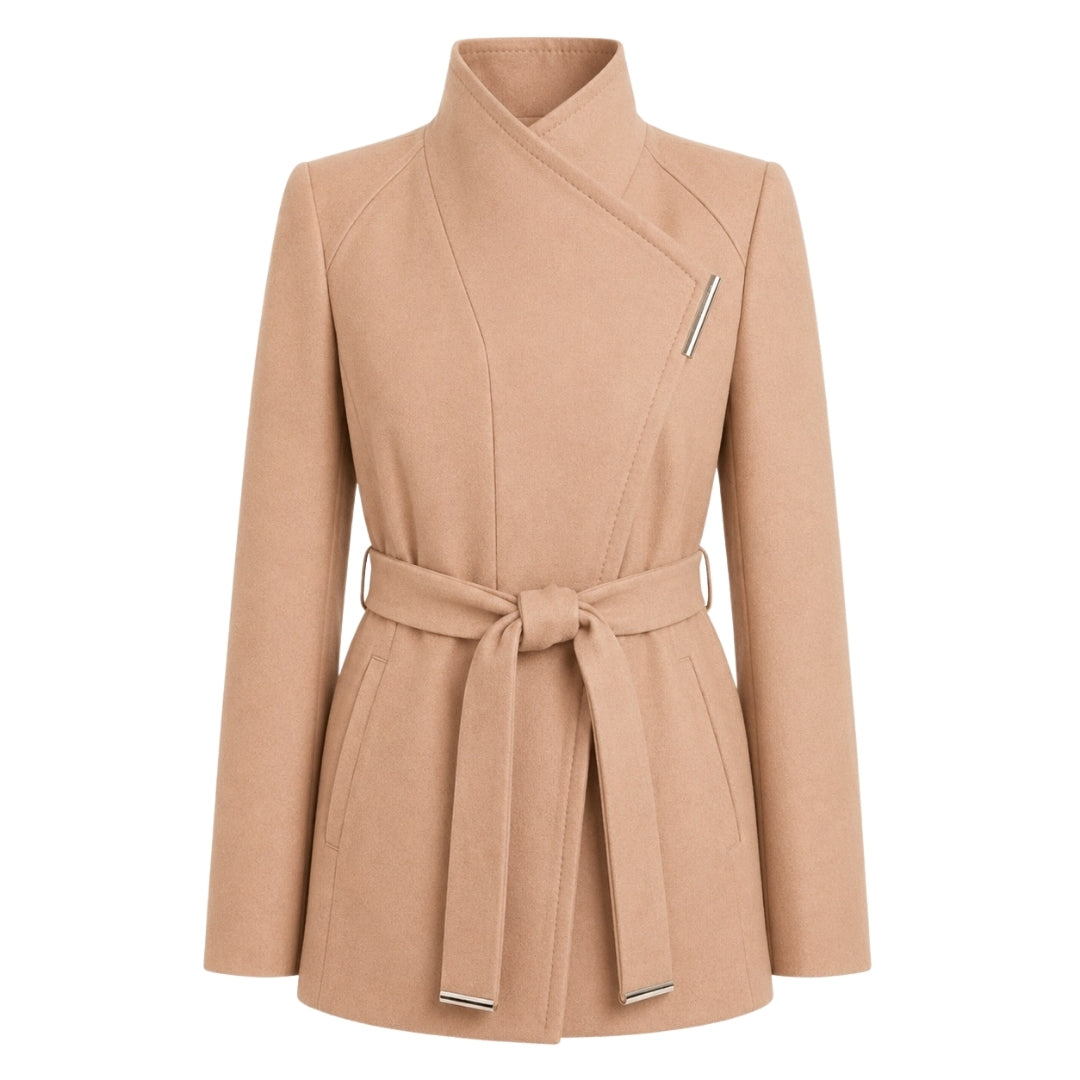 Ted Baker WMO ROSESS Short Belted Wool Wrap Coat 4