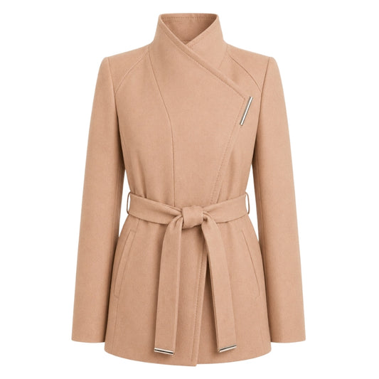 Ted Baker WMO ROSESS Short Belted Wool Wrap Coat 4