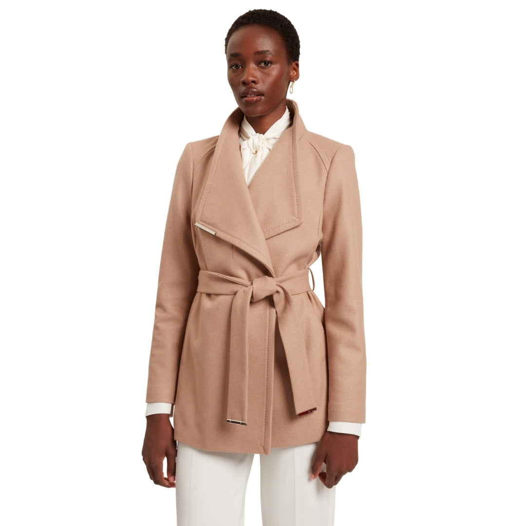 Ted Baker WMO ROSESS Short Belted Wool Wrap Coat 4