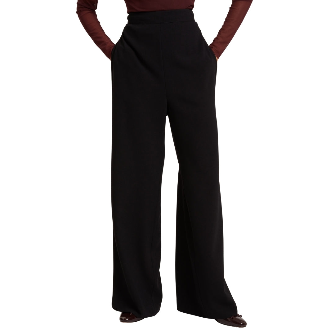 Ted Baker Piping Detail Wide Leg Crepe Trouser