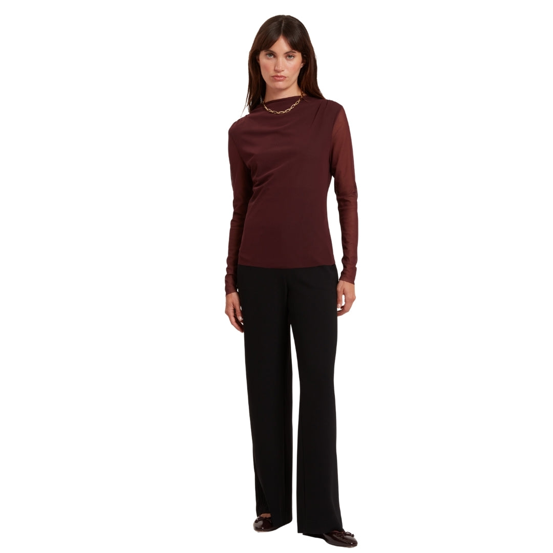 Ted Baker Piping Detail Wide Leg Crepe Trouser