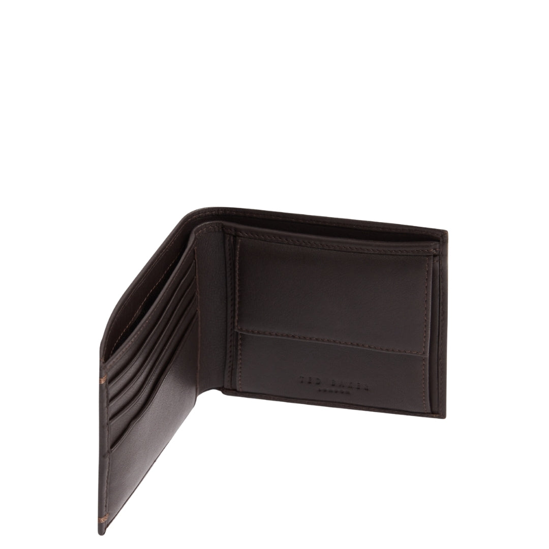 Ted Baker MXW HARRVEE Bifold Coin Leather Wallet One Size