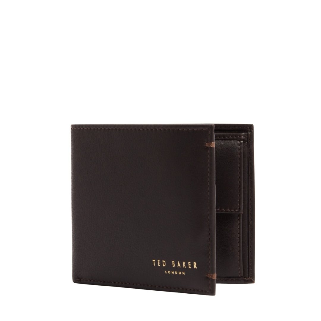 Ted Baker MXW HARRVEE Bifold Coin Leather Wallet One Size