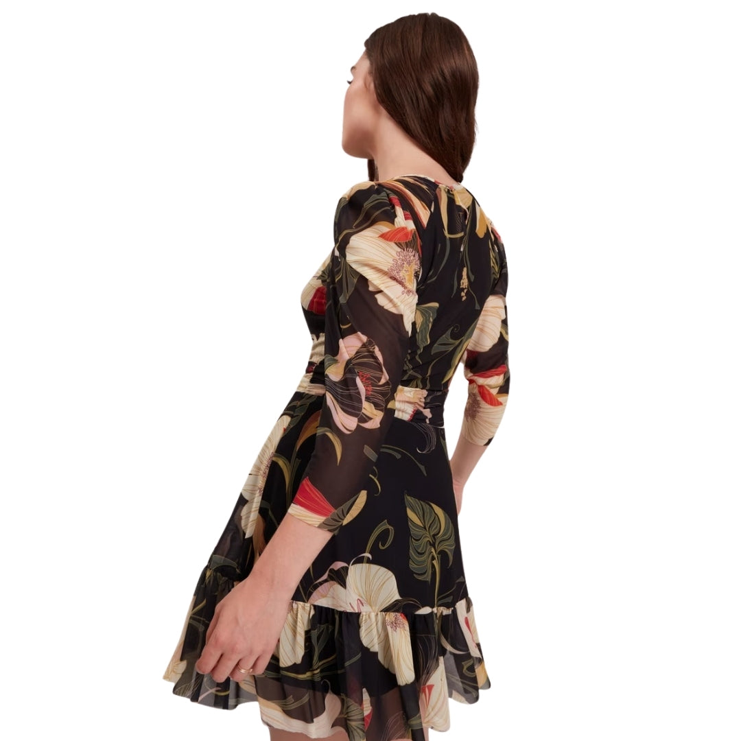 Ted Baker Gathered Shoulder Mesh Mini Skater Dress 5