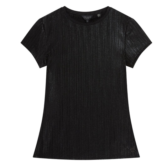 Ted Baker Metallic Short Sleeve Crew Neck Tee
