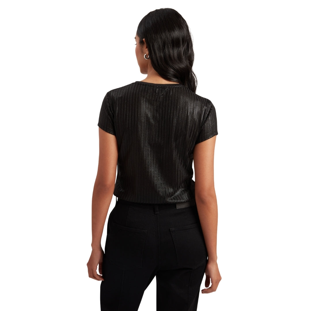 Ted Baker Metallic Short Sleeve Crew Neck Tee