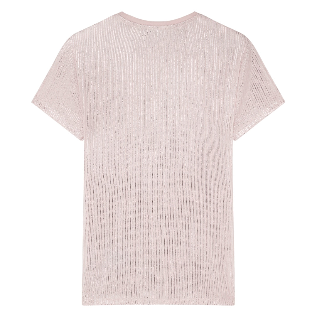 Ted Baker Metallic Short Sleeve Crew Neck Tee