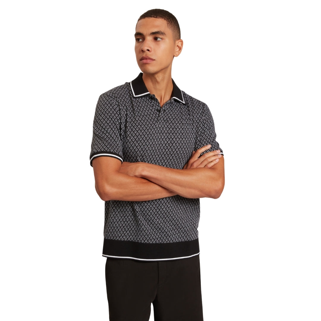 Ted Baker SS Regular Geo Textured Polo 2