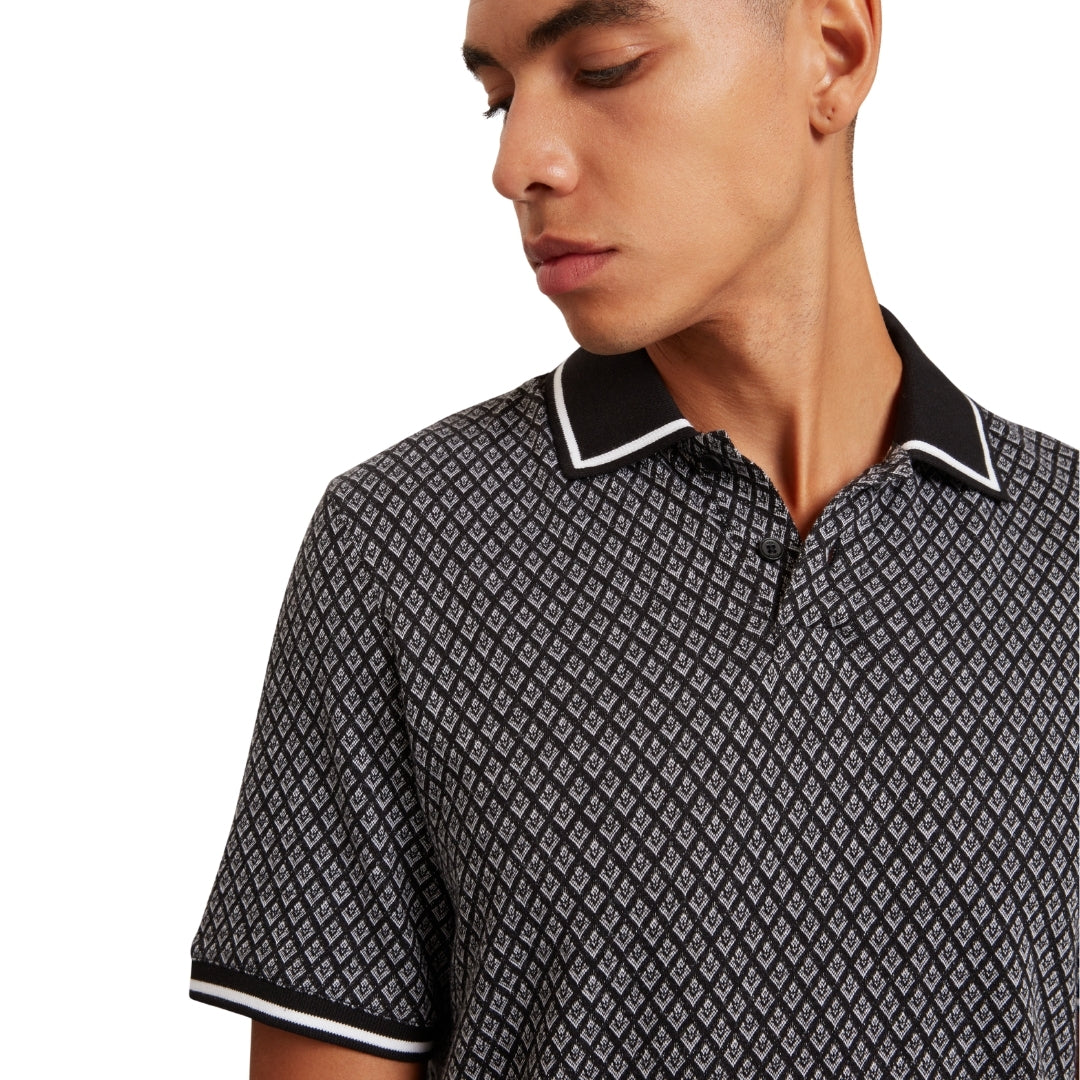 Ted Baker SS Regular Geo Textured Polo 2