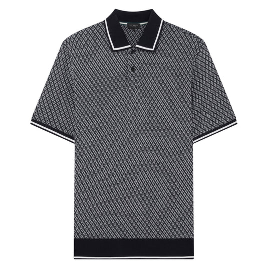 Ted Baker SS Regular Geo Textured Polo 1
