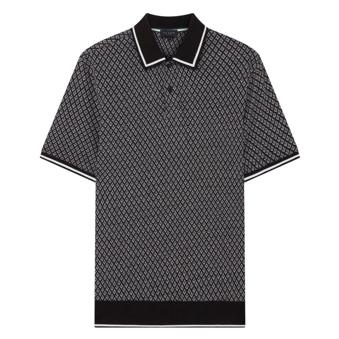 Ted Baker SS Regular Geo Textured Polo 2