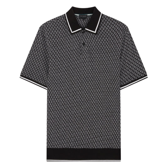 Ted Baker SS Regular Geo Textured Polo 2