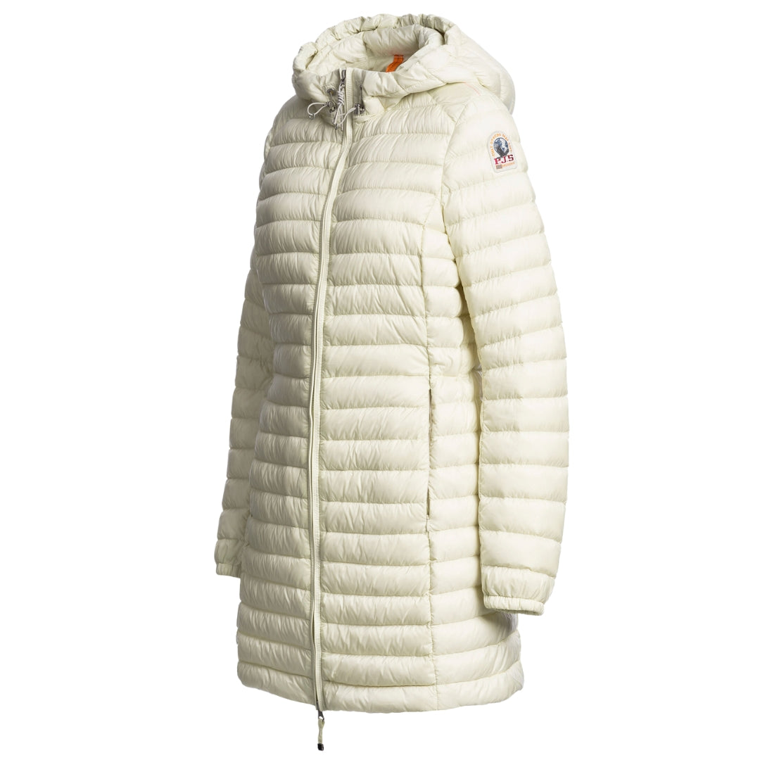 Parajumpers Meredith Mossy Chalk Hooded Down Jacket