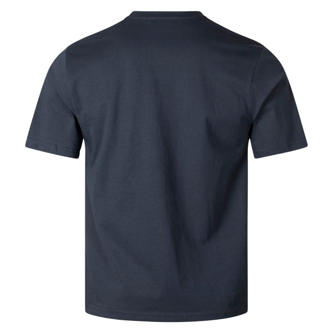Aquascutum Active Iconic Front Pocket Navy Blue T-Shirt