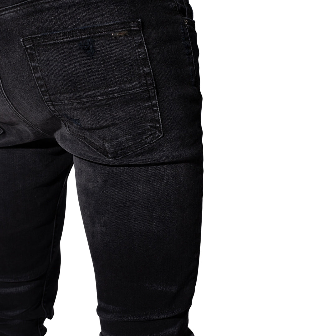 Amiri Slash Aged Black Jeans - Nova Clothing