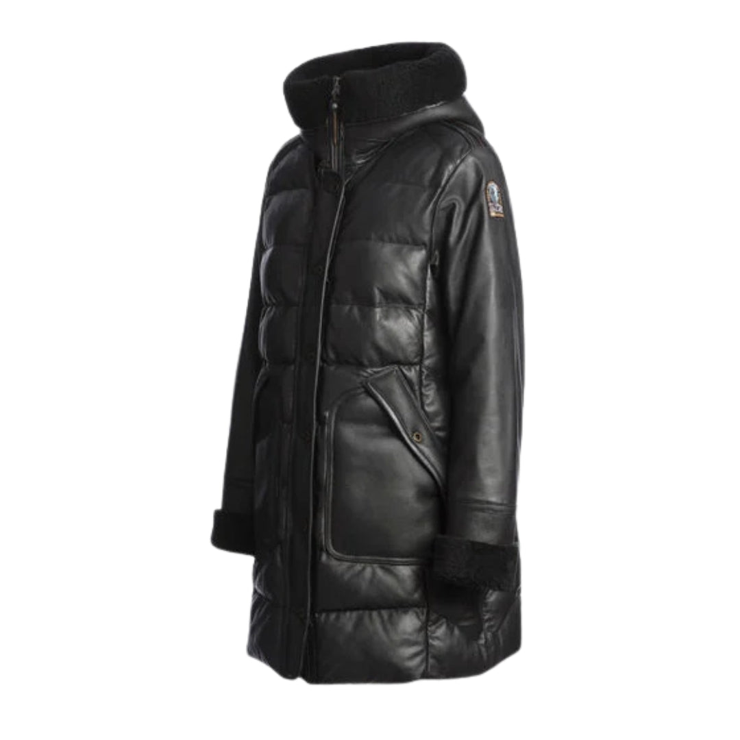Parajumpers Demi Special Black Leather Jacket