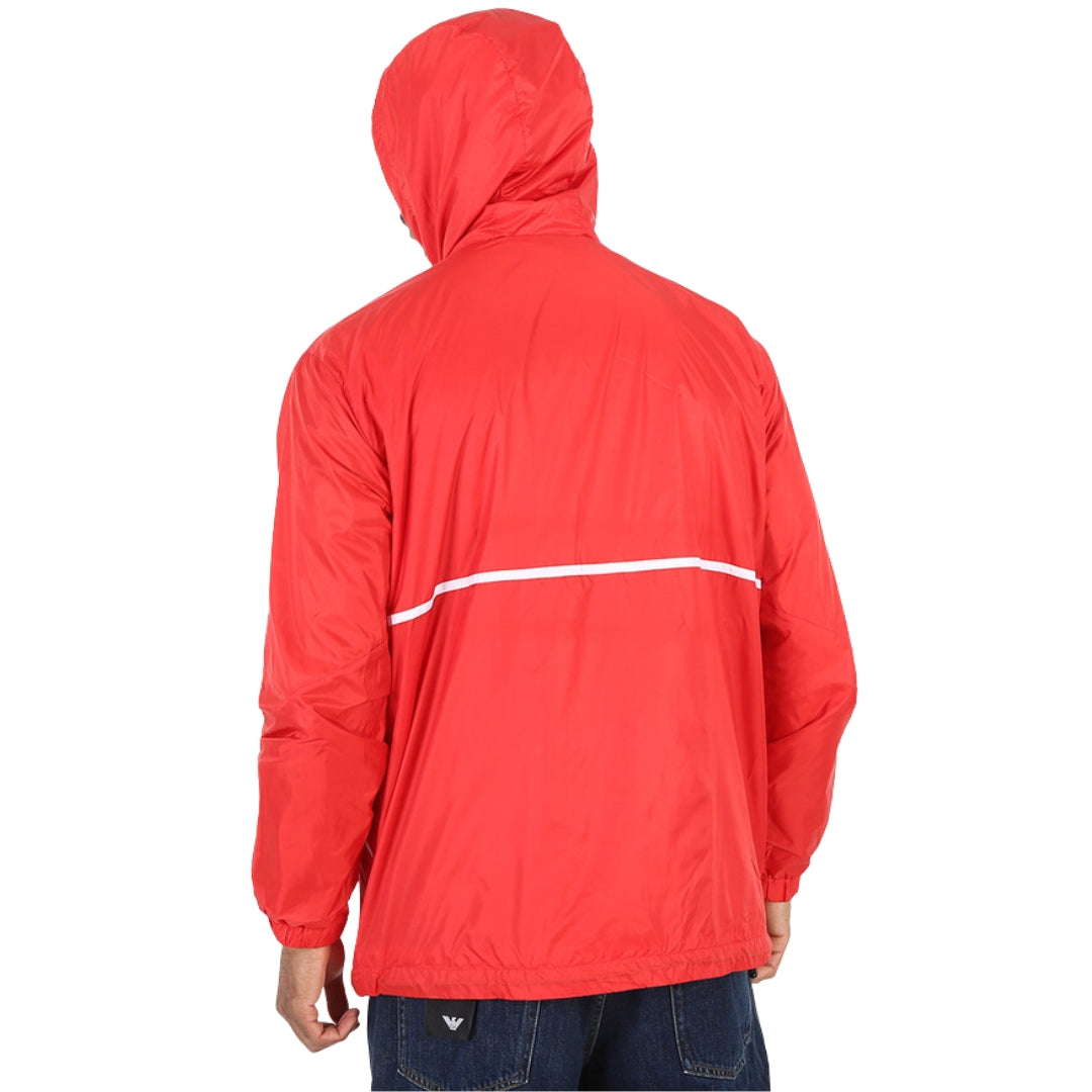 EA7 Bold Logo Red Hooded Jacket