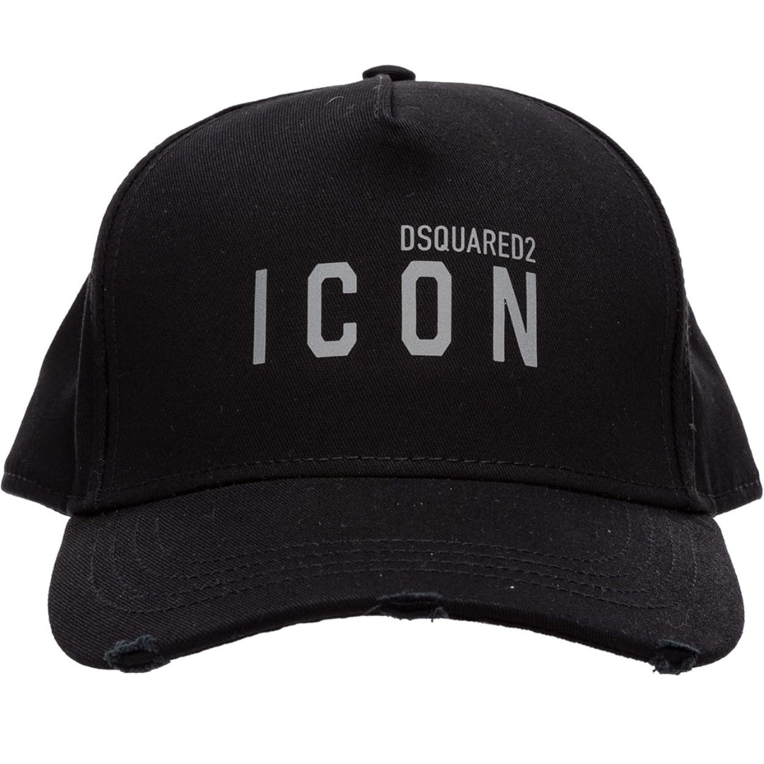 Dsquared2 Icon Logo Grey Logo Black Hat