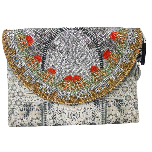 Inoa Fashion Blanco La Neve 1814 Clutch Bag Womens