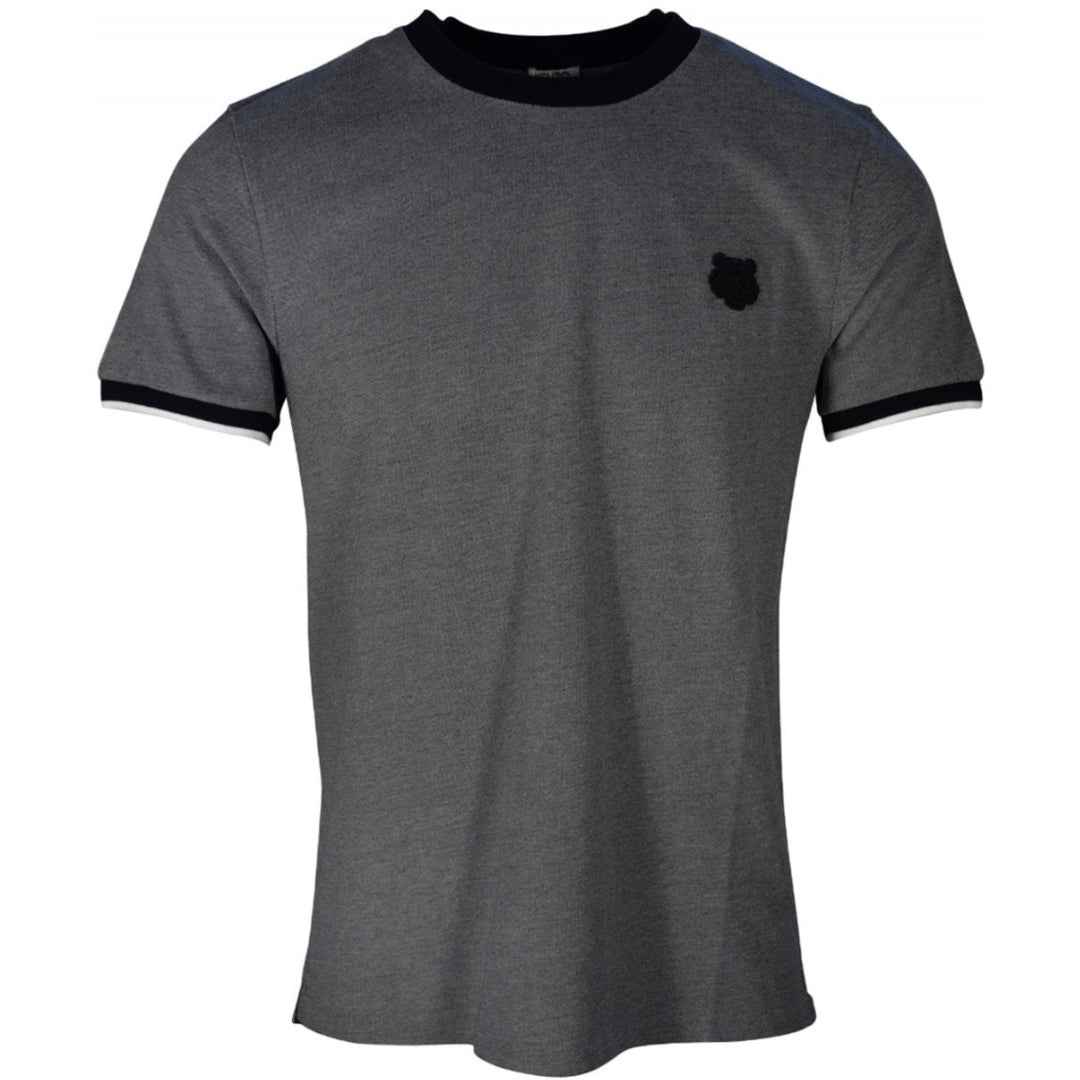 Kenzo Black Tiger Detail Grey T-Shirt
