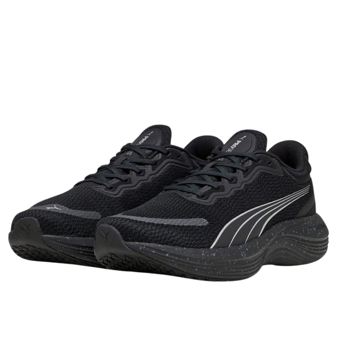 Puma Scend Pro Black Silver Trainers UK 7.5