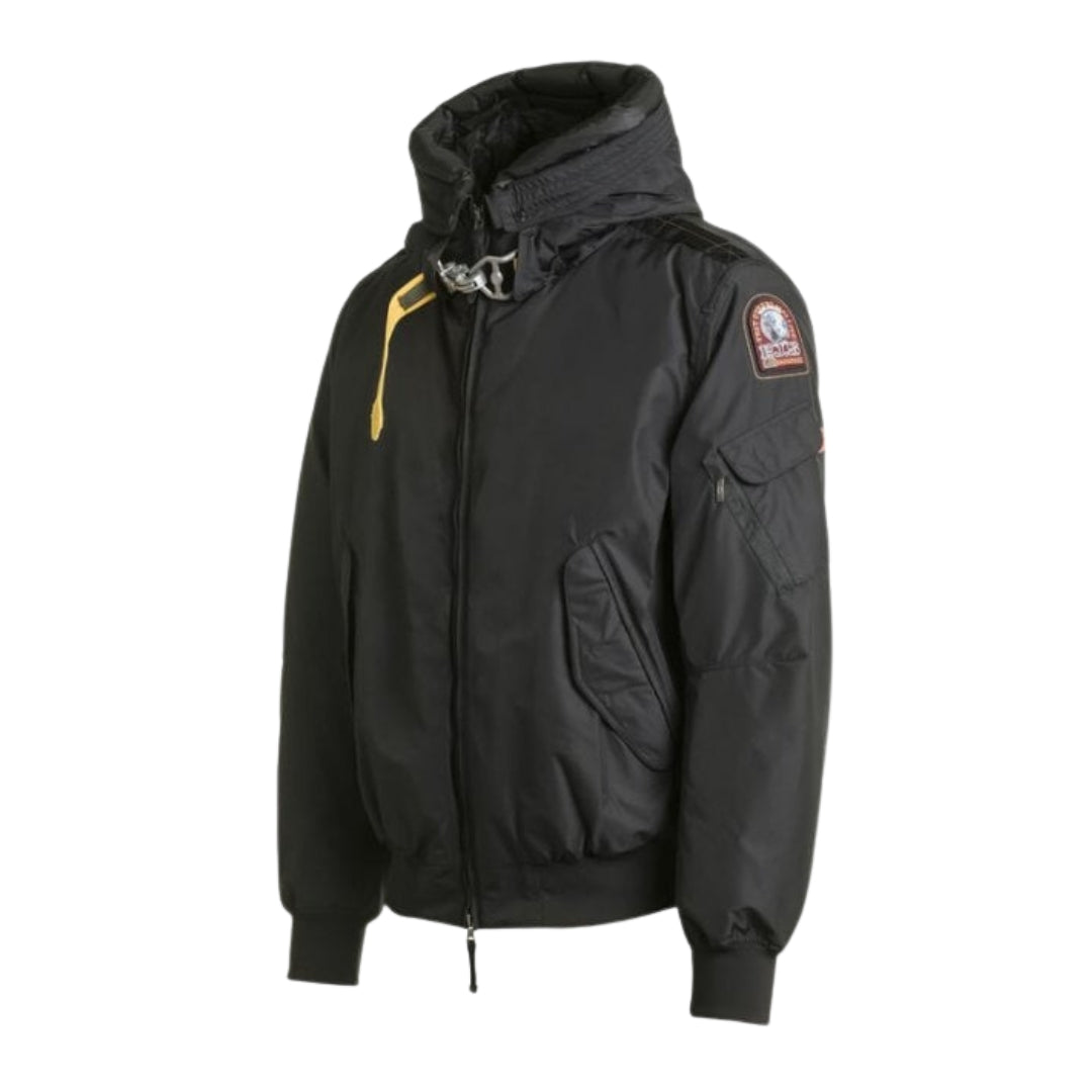 Parajumpers Gobi Core Black Hooded Bomber Jacket