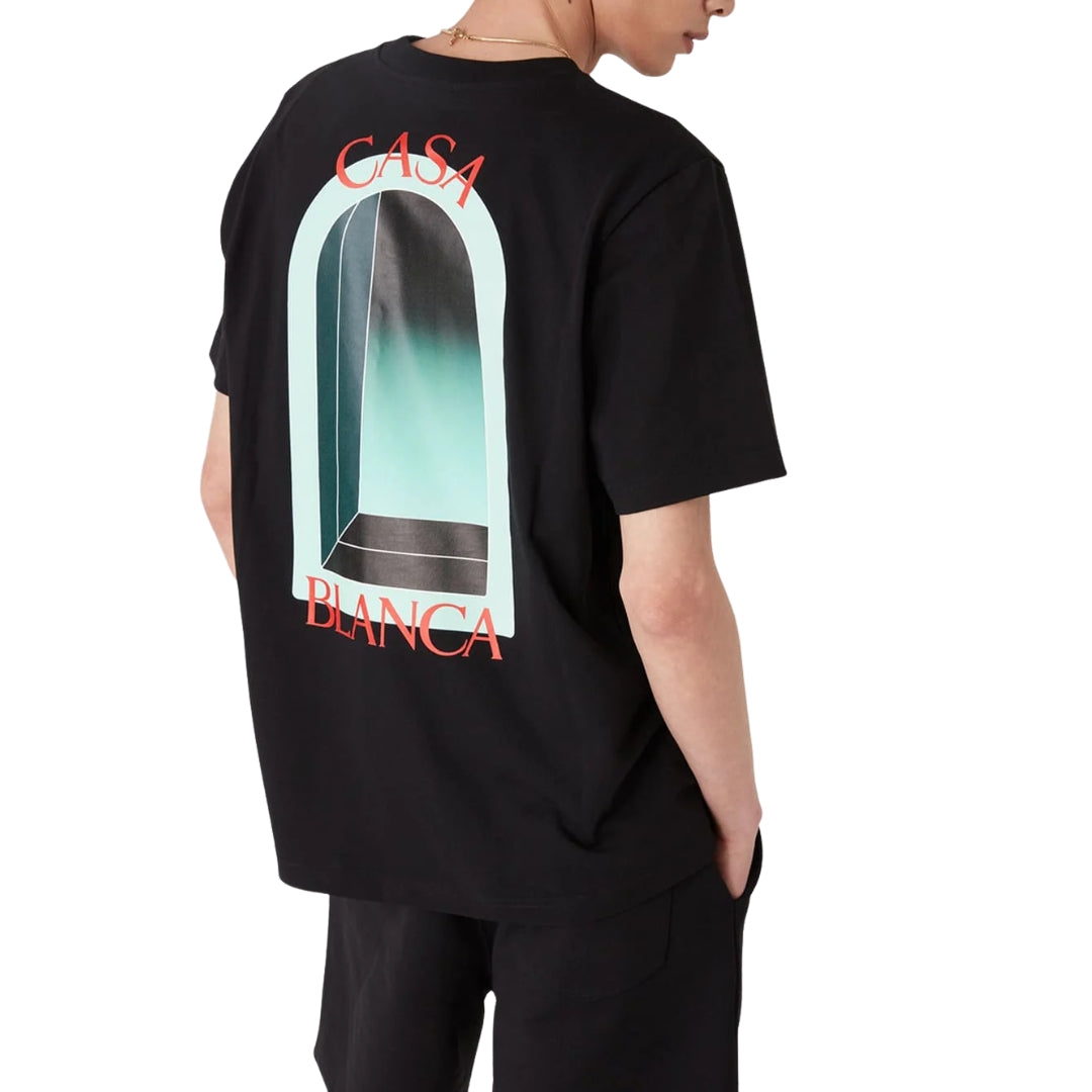 Casablanca L'Arche Design Black T-Shirt