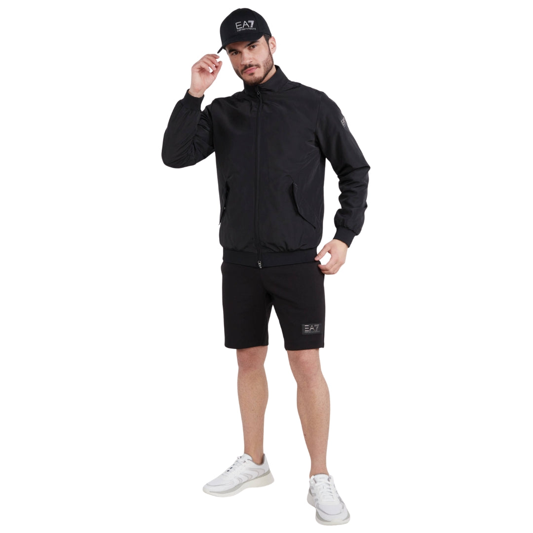 EA7 Patch Logo Black Jacket - Nova Clothing