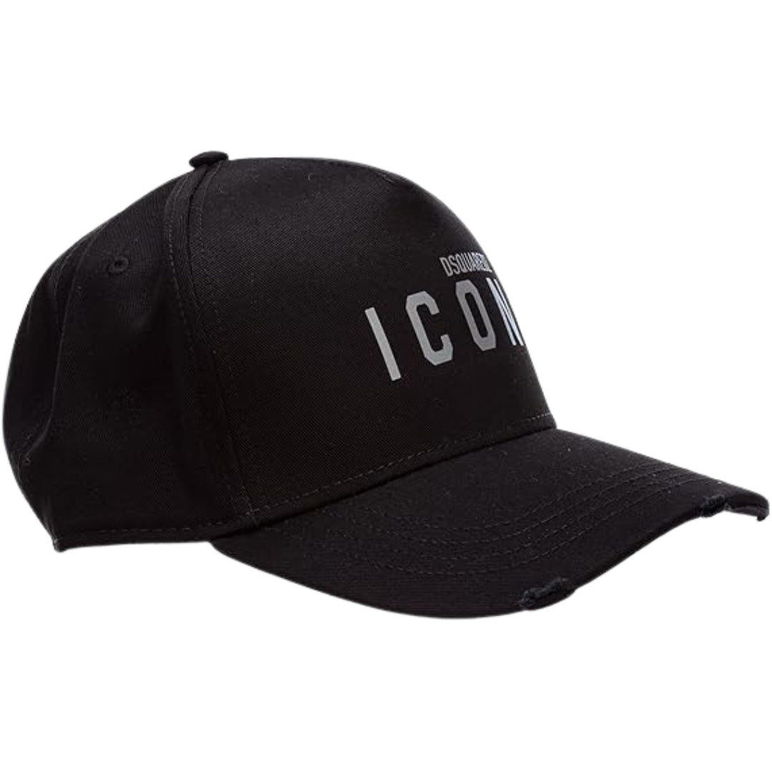 Dsquared2 Icon Logo Grey Logo Black Hat