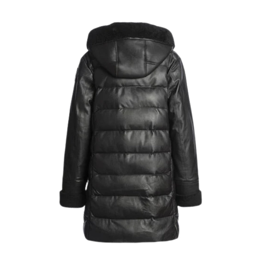 Parajumpers Demi Special Black Leather Jacket