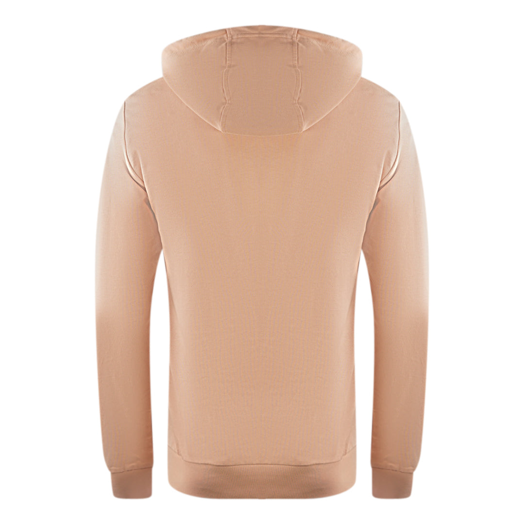 EA7 Embossed Box Logo Caf� Creme Hoodie