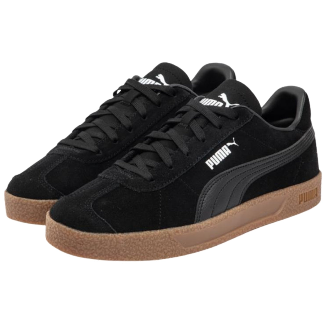 Puma Club Suede Leather FS Black Trainers UK 4