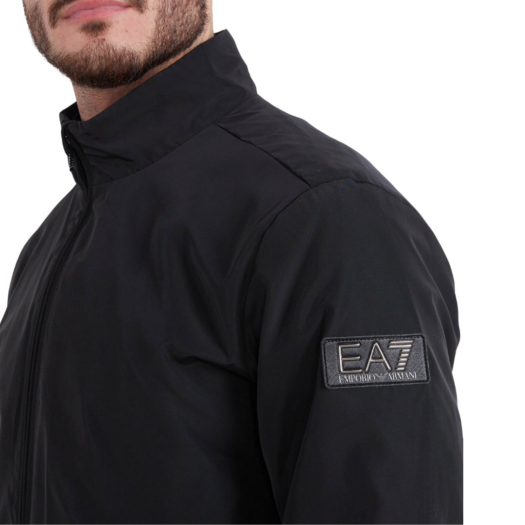 EA7 Patch Logo Black Jacket - Nova Clothing