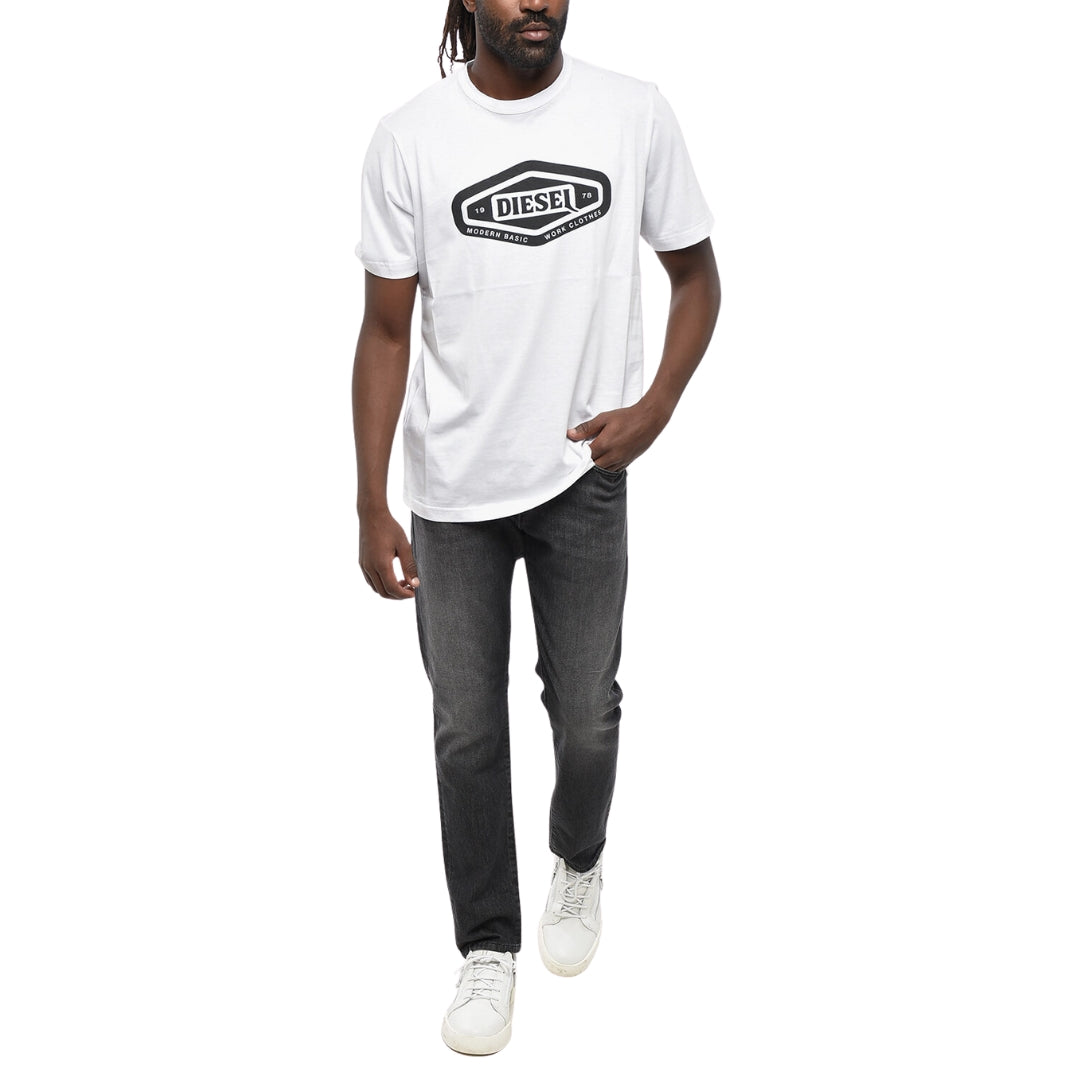 Diesel Modern Basic Logo White T-Shirt