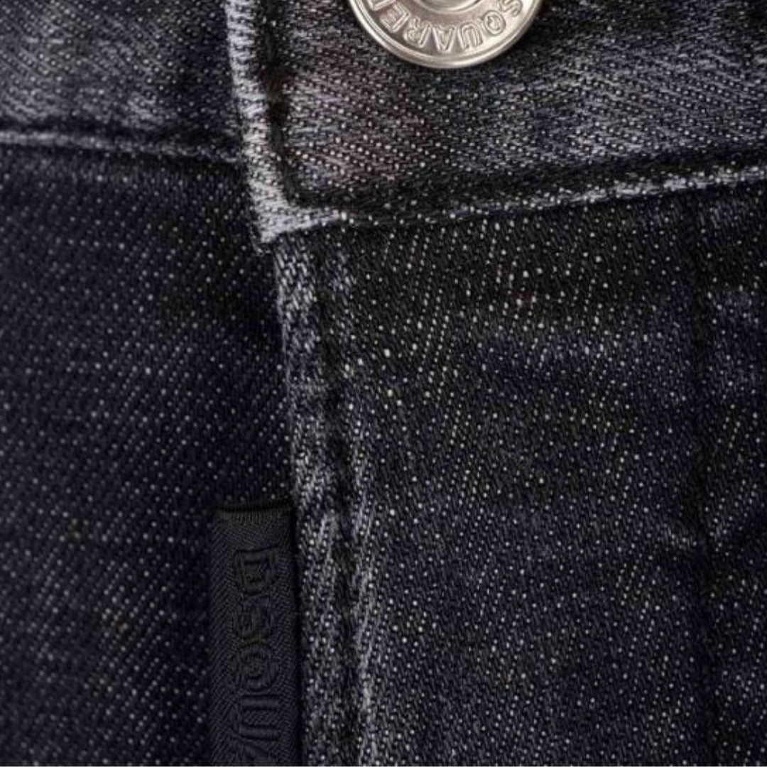 Dsquared2 642 Denim Paint Splash Black Denim Pants Mens