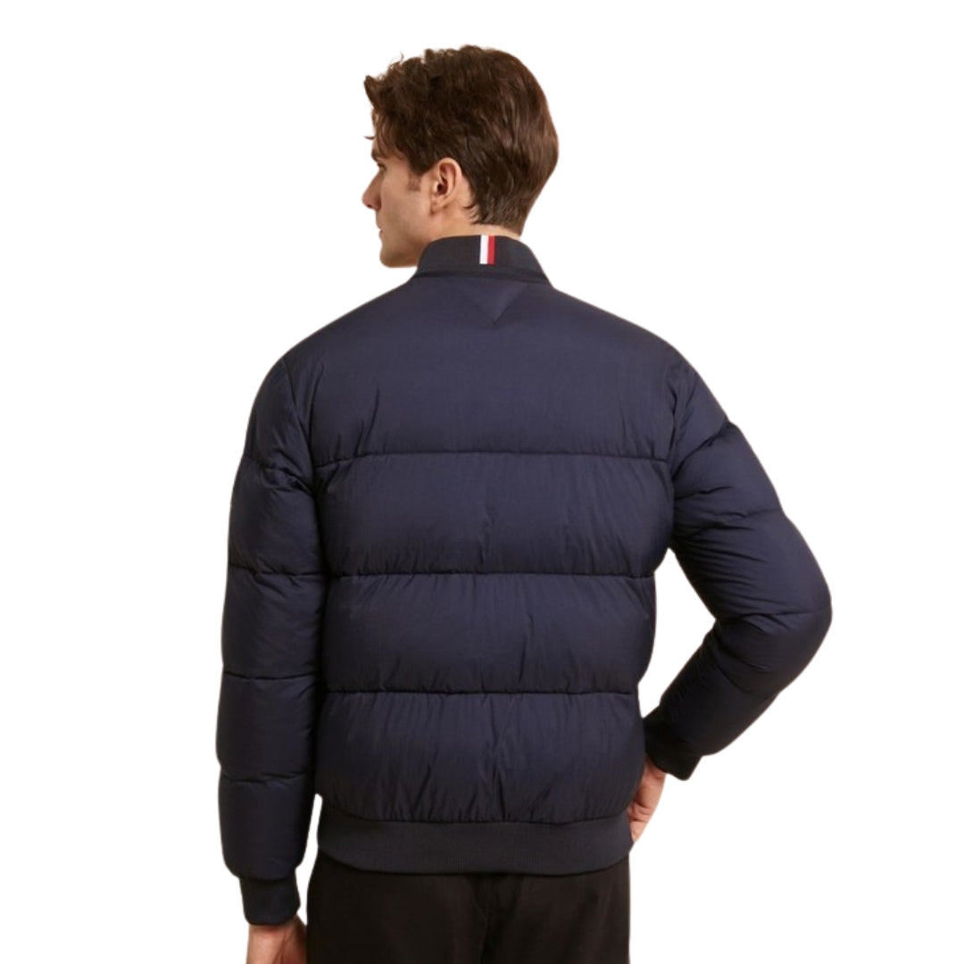 Tommy Hilfiger Navy Blue High Loft Bomber Jacket