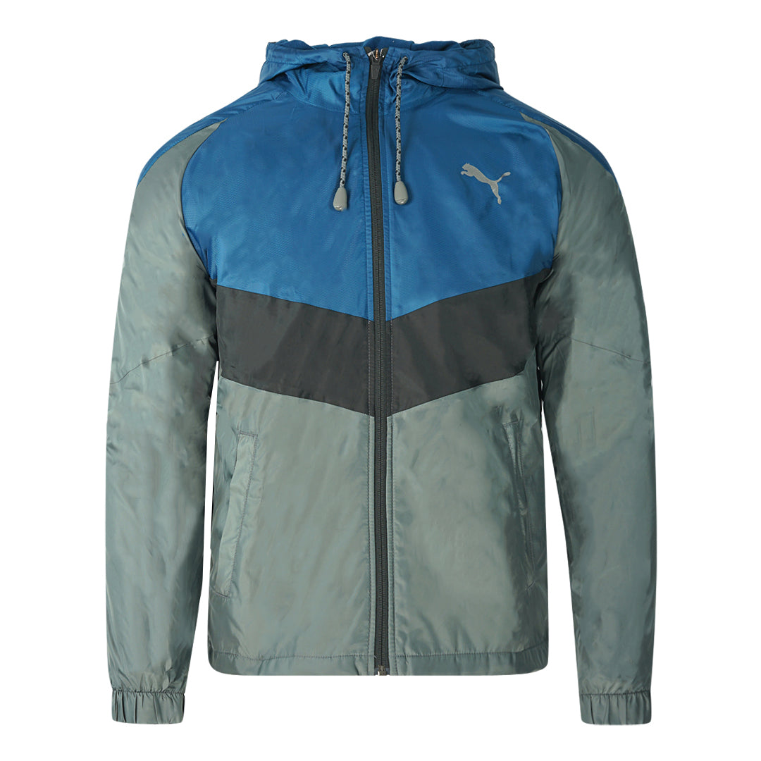 Puma Reactive Lined Tricot Woven Grey Jacket - Nova Clothing