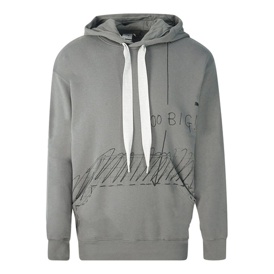 Puma x Michael Lau Too Big Graphic Grey Hoodie