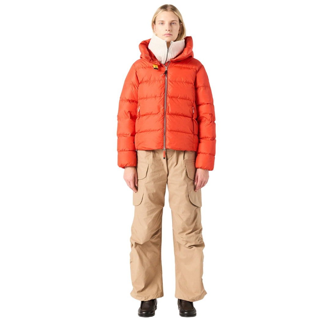 Parajumpers Jinny Grenadine Red Hooded Down Jacket