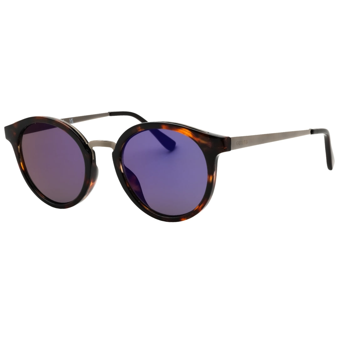 Guess Factory Gf0305 53X Blonde Havana / Blue Mirror Sunglasses Male 51X0X0 One Size