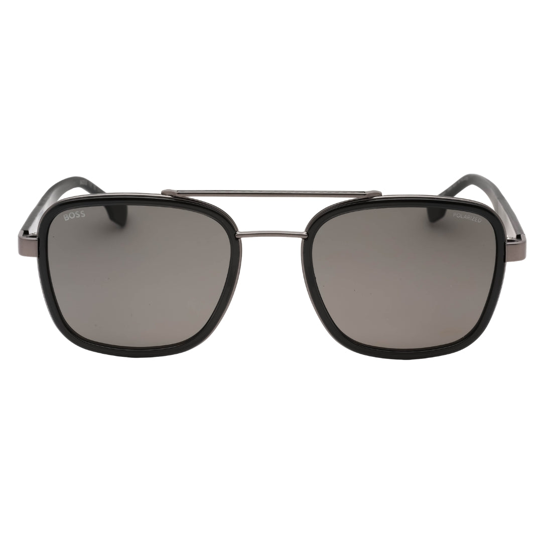 Hugo Boss Grey Polarized Lens Dark Ruthenium Grey Sunglasses One Size
