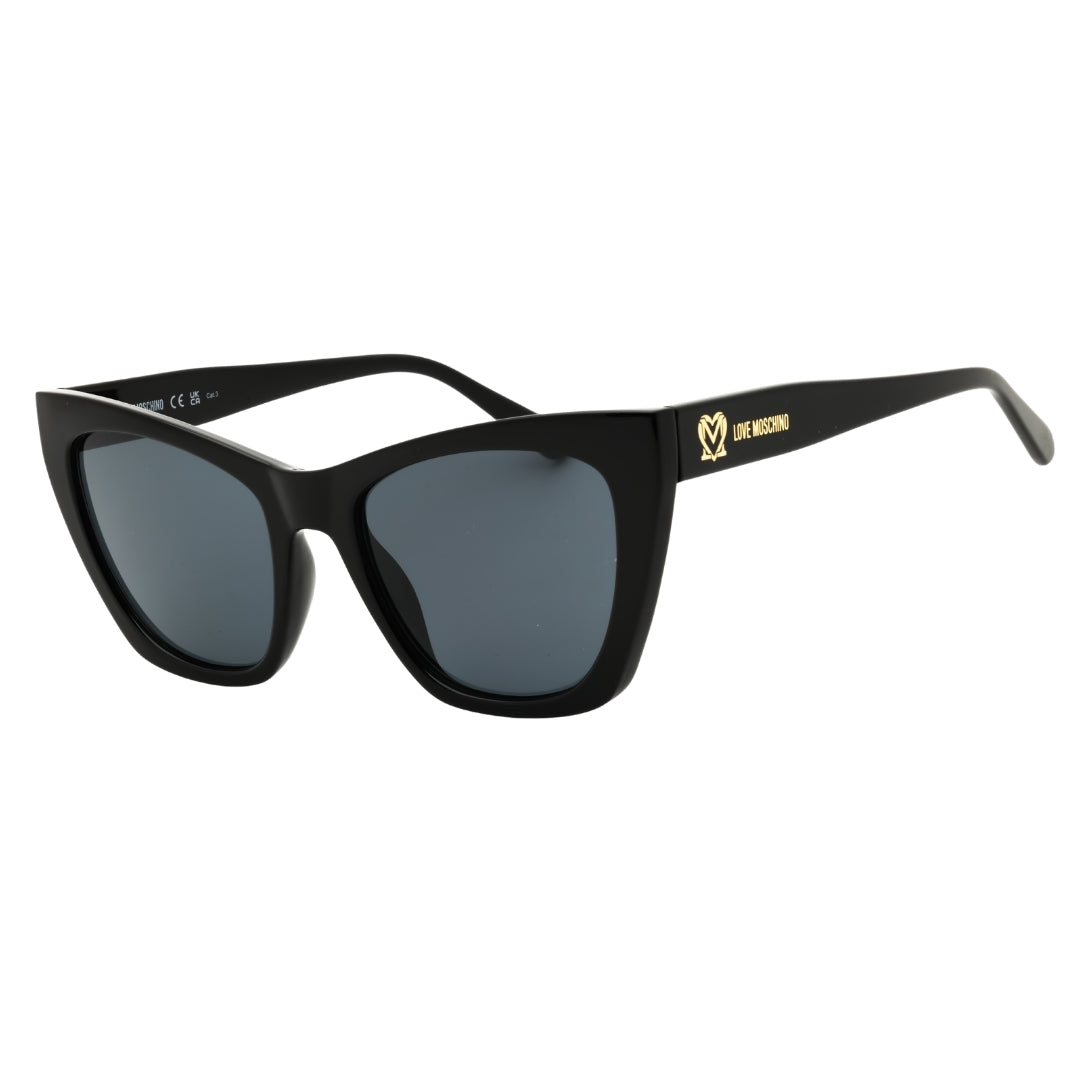 Love Moschino MOL070/S 807 BLACK  / Dark Grey Sunglasses Women One Size