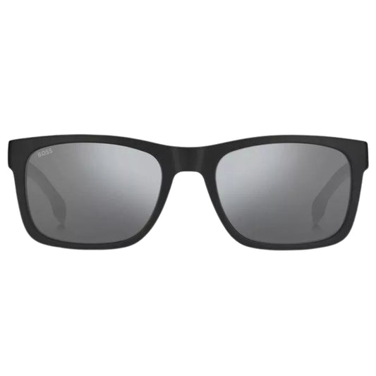 Hugo Boss Silver SP Lensed Matte Black Framed Sunglasses
