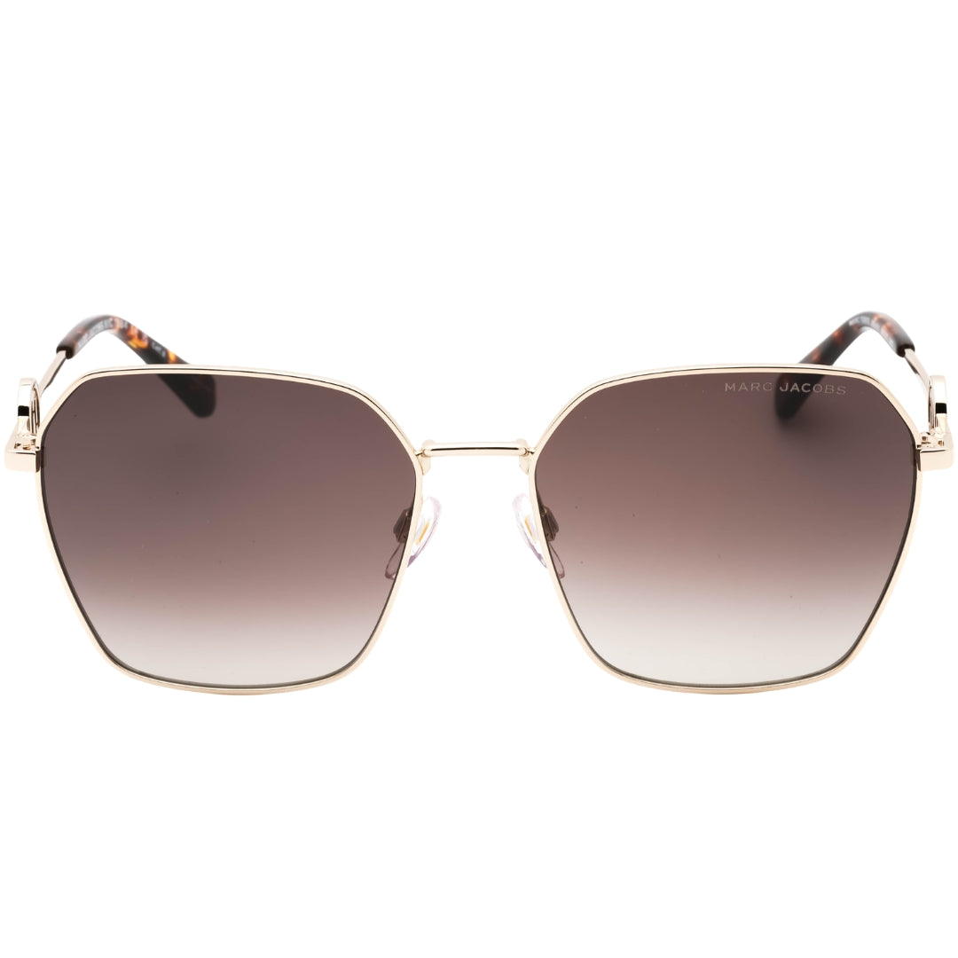 Marc Jacobs Gold Havana Detail Sunglasses One Size