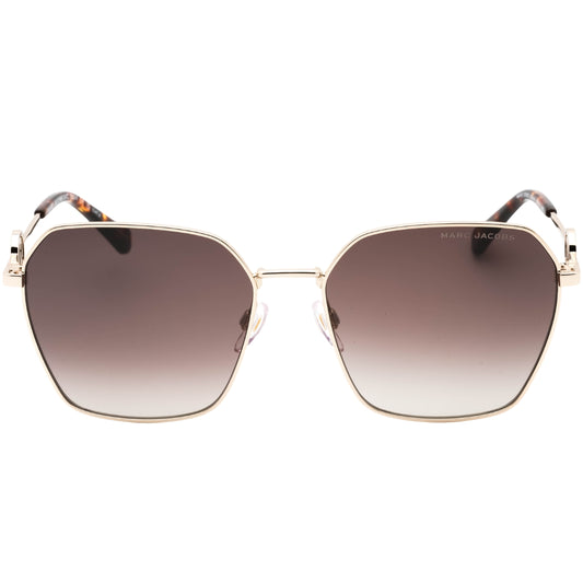 Marc Jacobs Gold Havana Detail Sunglasses One Size