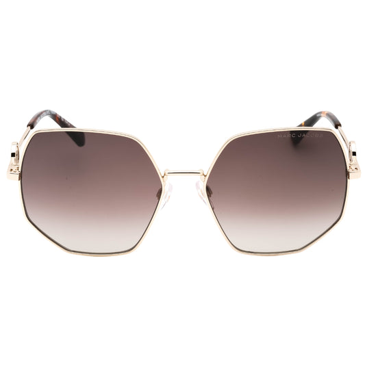 Marc Jacobs Havana Leg Ends Gold Sunglasses One Size