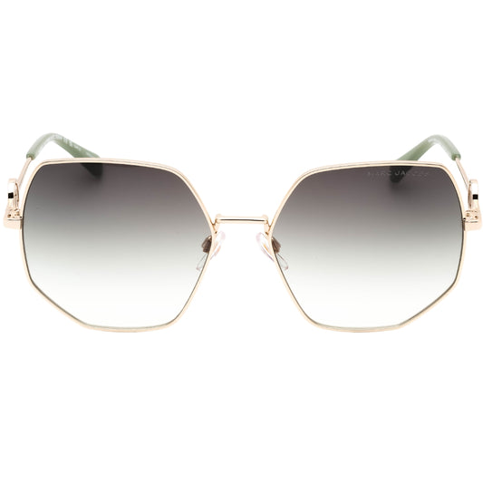 Marc Jacobs Green Leg Ends Gold Sunglasses One Size
