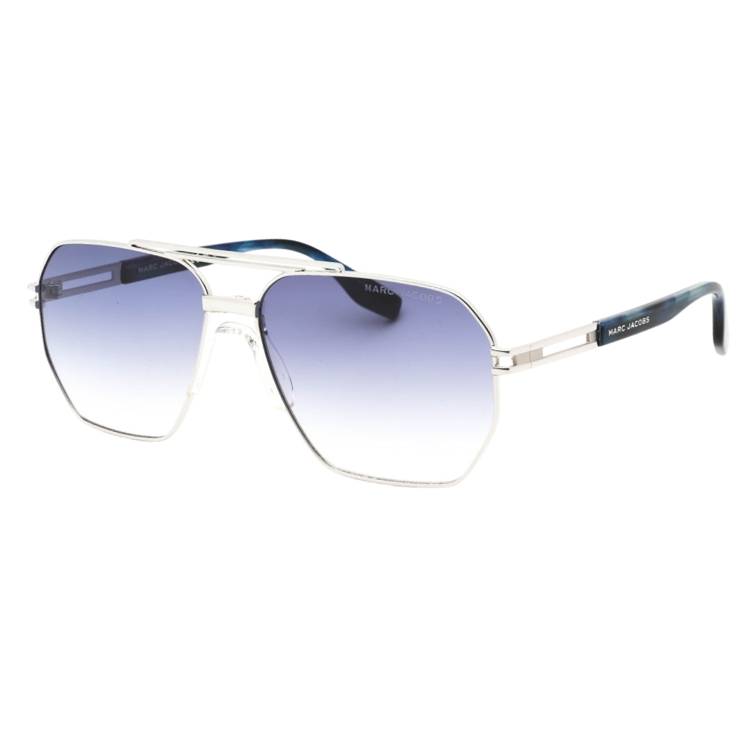 Marc Jacob Palladium Blue Lens Silver Sunglasses One Size