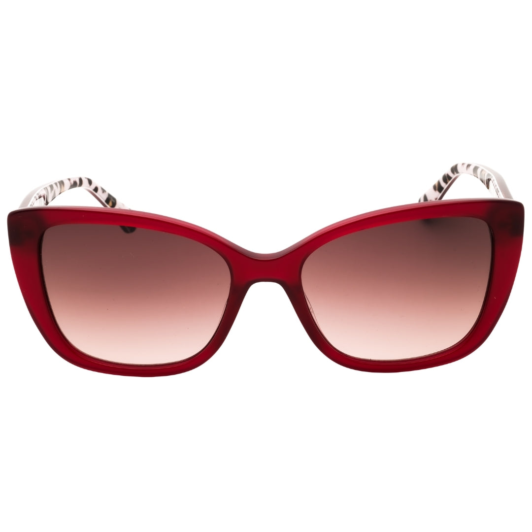 Moschino Love Mol073/S 0Wgx Ha Carmine Red/Brown Gradient Sunglasses Female 54X18X140 One Size